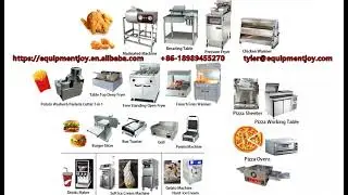 How open a fast food restaurant fried chicken burger shop like KFC, McDonald&rsquo;s? What equipment?