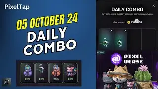 Pixelverse Daily Combo Cards 05 Oct 2024 | Pixelverse Daily Combo | Pixeltap Daily Combo #video