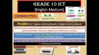 ICT Grade - 10 Computer Ports (Parallel Port)