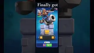 Cannoner unlocked from tower troop chest #clash royale#shorts#cannoner#viral#towertroop