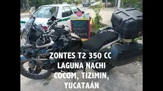 Haciendo algo de off road en Zontes t2 350 en caminos secundarios de Yucatan
