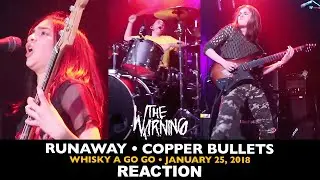 Musicians REACT to The Warning: Runaway, Copper Bullets (Whisky A Go Go 2018)