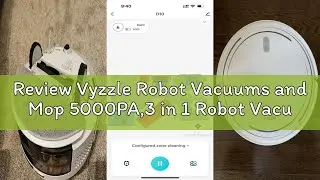 Review Vyzzle Robot Vacuums and Mop 5000PA,3 in 1 Robot Vacuums Lidar Navigation,5 Editable Maps,10