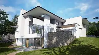 Phim 3D Nh&agrave; ở hiện đại - LTH Design
