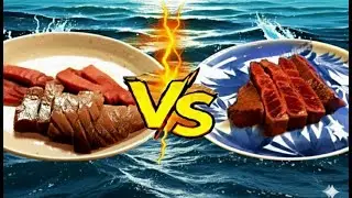 Japanese Chef Skills - Tuna vs Whale! The Ultimate Sea Red Meat Battle!
