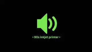 90s inkjet printer sounds