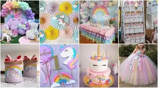 Unicorn theme birthday decoration ideas || Kids birthday decoration
