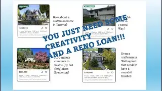 JUST NEED A VISION AND A RENO LOAN! #mortgagerates #renovation #homebuyereducation  #realestate