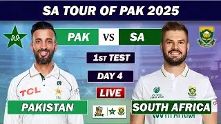 PAKISTAN vs SOUTH AFRICA 1st TEST DAY 4 LIVE COMMENTARY| PAK vs SA LIVE CRICKET MATCH