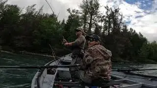 Fly fishing the Kenai River 