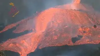 El volc&aacute;n Cumbre Vieja se desborda y deja un tsunami de lava en La Palma