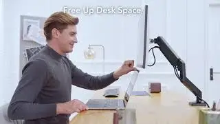 Suport Monitor dublu, pentru Birou, Multifunctional cu Brat dublu Reglabil