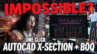 In JUST One Click Generate All Cross-Sections in AutoCAD & Bill of Quantities (BOQ) in Excel