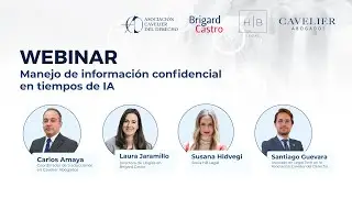 WEBINAR MANEJO DE INFORMACIÓN CONFIDENCIAL EN TIEMPOS DE IA