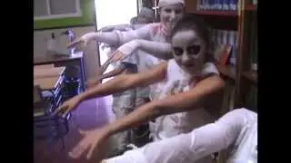 Halloween 2014 en Colegio Bergamín de Málaga. Thriller en la Trinidad.