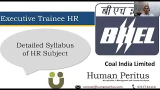Detailed Syllabus of HR subject | BHEL Executive Trainee HR exam 2022