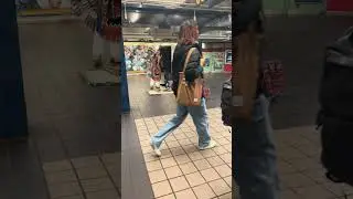 Native South American Performance In Port Authority Subway Station, NYC, USA 2/24/2024 4K Resolution