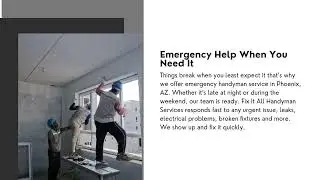 Fix It All Handyman | Fast & Trusted Handyman Services in Phoenix, AZ