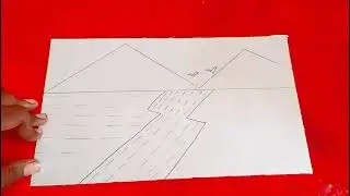 How TO Draw A Scenery Drawing Beautiful Nature Pencil || easy scenery drawing 
