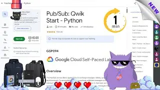 Pub/Sub: Qwik Start - Python  #2025 | #GSP094 |#qwiklabs |#Solution