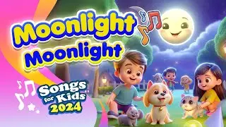 Moonlight Moonlight: A Melodic Journey - Song and Music for Kids English 🌙✨