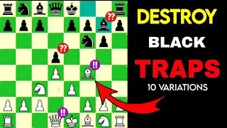 10 Best Chess Traps for Beginners!! Jobava London System vs Indian Defense