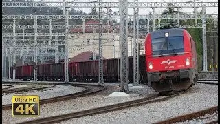 10 minutes Trains in Slovenia - Postojna [4K]