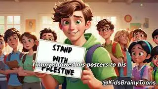 A Stand for Peace in Palestine   The story of Palestine   Palestinian kids   AI Animation