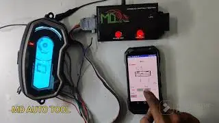 Hero Splendor Pro BS6 Full Display SpeedOmeter Testing On table..MD AUTO TOOL..