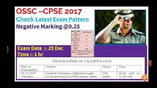 Latest Exam Pattern & Tips for OSSC CPSE 2017 Exam