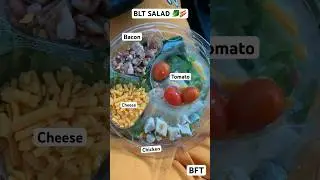 ‼️EATING HEALTHY FOR 1min🥬 #food #foodie #reaction #review #health #healthy #blt #salad #foodreview