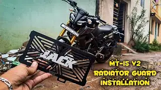 Fixing Radiator guard for MT-15 V2❣️| Modification🔥 | casiancustom | tamil
