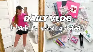 INTERNATIONAL BACK TO SCHOOL GIVEAWAY DAY 3 & DAILY WORK VLOG!