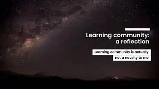 Learning community: a reflection