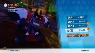 CTR: Nitro-Fueled - Tiny Temple Time Trial in 1:36.96