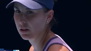 Coco Gauff in trouble vs Belinda Bencic | Loses first set