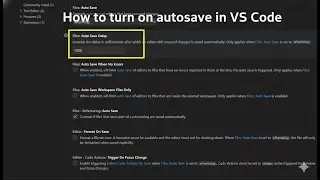 How to Turn On Auto Save in VS Code | Enable Auto Save Automatically (2025 Tutorial)