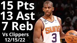 Chris Paul 15 Pts 13 Ast 7 Reb vs Clippers Highlights
