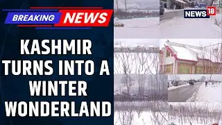 Kashmir Winter Wonderland: Snow-Capped Mountains Delight Locals and Tourists | Weather News | News18