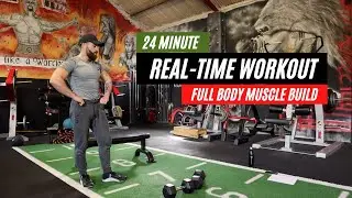 Ultimate Total Body Dumbbell Workout At Home | Muscle Building Real-Time