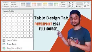 Table Design Tab in PowerPoint | Table in PowerPoint | PowerPoint  Hindi | PowerPoint Complete Video