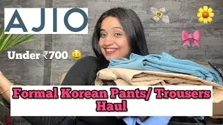 Ajio Pants and Trousers Haul | Ajio Bottom Wear Haul | Trousers, jeans and Pants | Korean Trousers