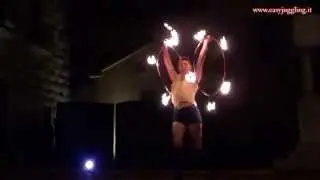 [SHOW] Fire Hoop Performance 2 hoops