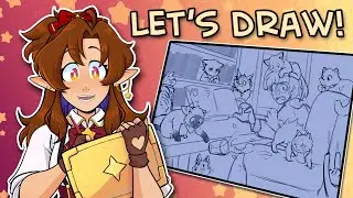 Castoff as... Cats?? | Let's Draw Together LIVE!!