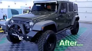 2014 Jeep Wragler Vinyl Wrap Color Change