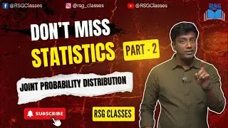 Joint Probability Part-2: Statistics Made Simple | Explained | Rahul Sir | RSG Classes