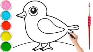 Duck 🦆, chicken 🐔, duck 🦆 cartoon cocomelon Drawing Rainbow 🌈 Colorful Painting 🎨 shape