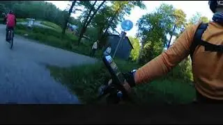 Downhill beside the water to Kanaanbadet