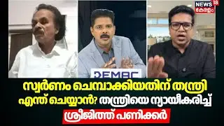 സ്വർണം ചെമ്പാക്കിയതിന് തന്ത്രി എന്ത് ചെയ്യാൻ?, തന്ത്രിയെ ന്യായീകരിച്ച് Sreejith Panicker |Sabarimala