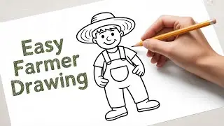 Draw an Old Macdonald Farmer Step By Step! | Cute and Easy drawing